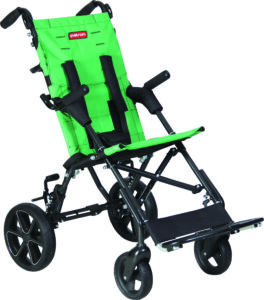 Manuālais pavadoņa vadāmais riteņkrēsls bērniem (buggy tipa) CORZO